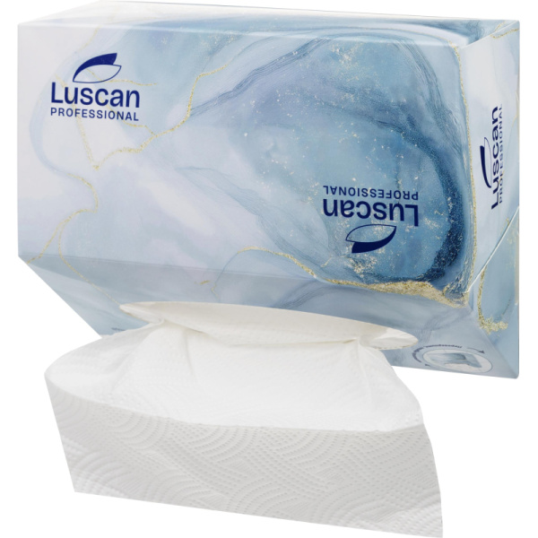 Полотенца бумажные листовые Luscan Professional Z-сложения 3-слойные  белые 80 листов