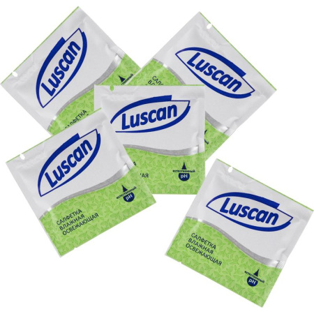 Влажные салфетки в индивидуальной упаковке Luscan 1000 штук