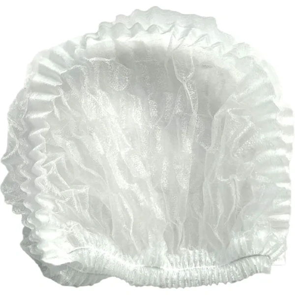 Шапочка одноразовая Шарлотта Unite белая (100 штук в упаковке)