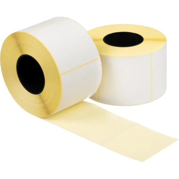 Термотрансферные этикетки 60х58 мм бумажные полуглянцевые (диаметр  втулки 40 мм, 40 рулонов по 700 этикеток)