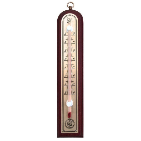 Термометр комнатный деревянный 188x39 мм (без ртути)