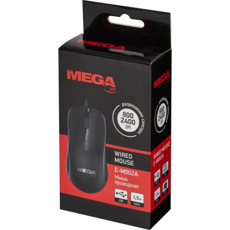 Мышь проводная ProMega E-M002A черная