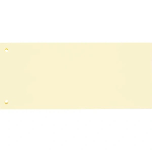 Разделитель листов картонный Комус 100 листов по цветам желтый (105x240  мм)