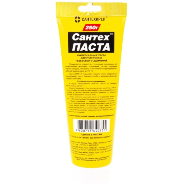 Паста для уплотнения резьбовых соединений Сантехкреп СантехПаста 250 г  (2.2.3)