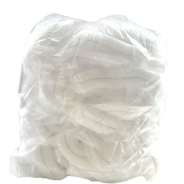 Шапочка одноразовая Шарлотта Unite белая (100 штук в упаковке)