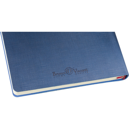 Ежедневник недатированный Bruno Visconti Marseille искусственная кожа А5 136 листов синий (147x212 мм) (артикул производителя 3-215/01)