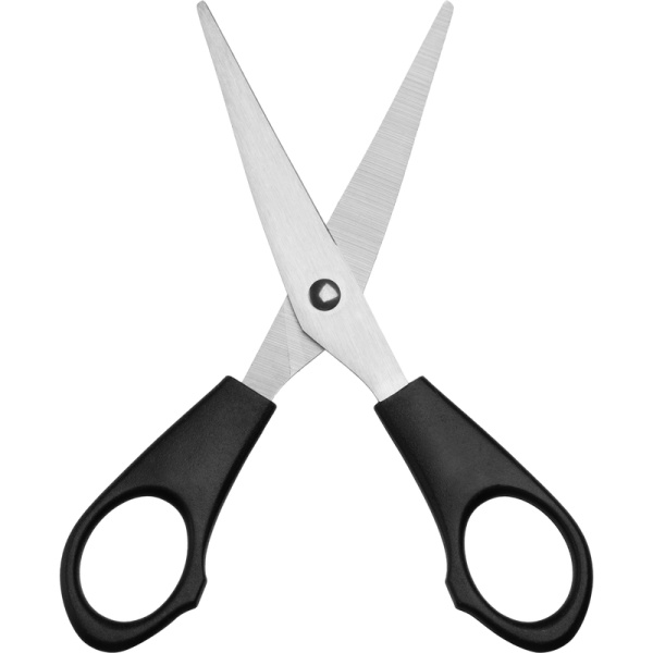 Ножницы Выбор есть 140 мм симметричные пластиковые ручки черного цвета