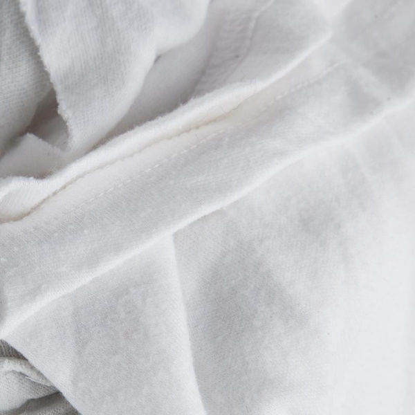 Ветошь хлопковая 110 г/кв.м 10 кг (трикотаж белый)