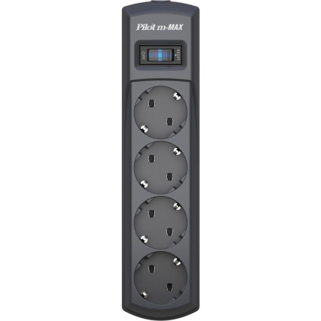 Сетевой фильтр PILOT m MAX на 4 розетки 5 метров