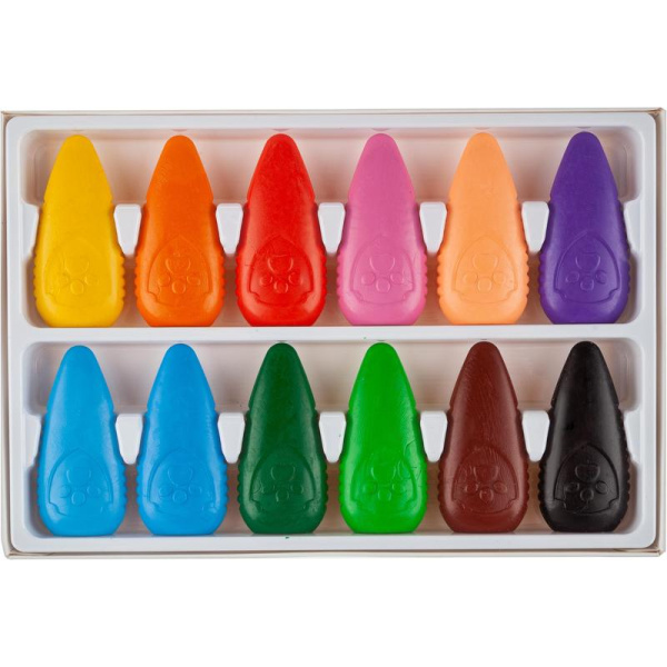 Мелки восковые Deli Paw Patrol фигурные 12 цветов