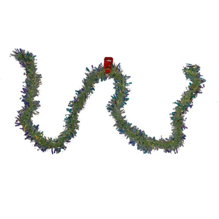 Мишура новогодняя зеленая 200x9 см