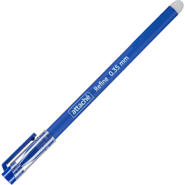 Ручка гелевая со стираемыми чернилами Attache Refine синяя (толщина  линии 0.35 мм)