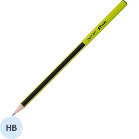 Карандаш чернографитный деревянный HB Комус Light Ray заточенный  трехгранный