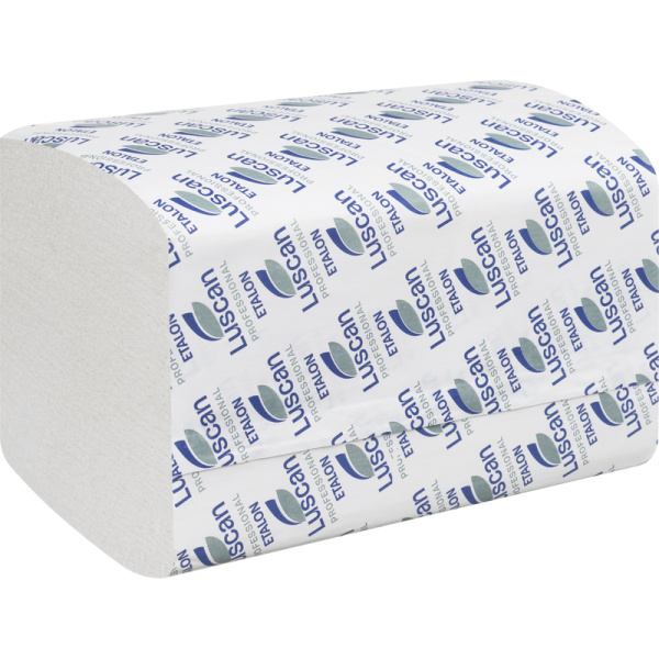 Салфетки бумажные для диспенсера Luscan Professional 16.8x23 см белые  2-слойные 200 листов (15 пачек в упаковке)