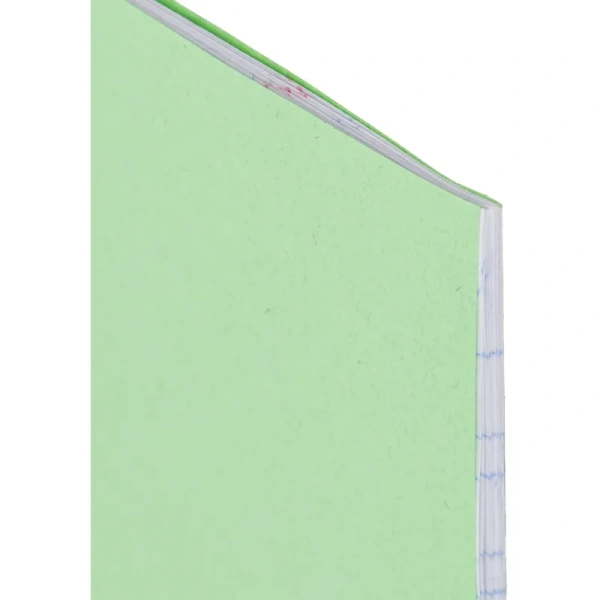 Тетрадь школьная зеленая А5 12 листов в косую линию