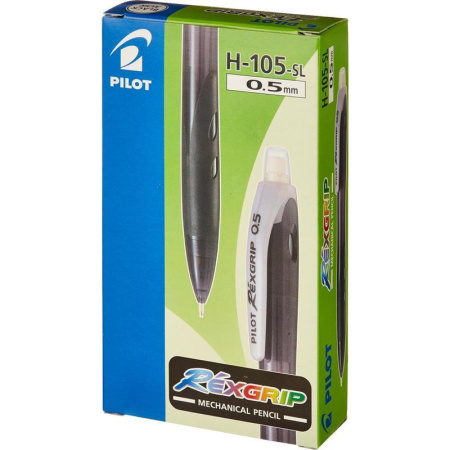 Карандаш механический PILOT H-105 REX GRIP, 0,5мм, с ластиком