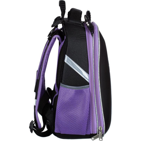 Ранец ортопедический N1 School Kitty Black (экокожа)