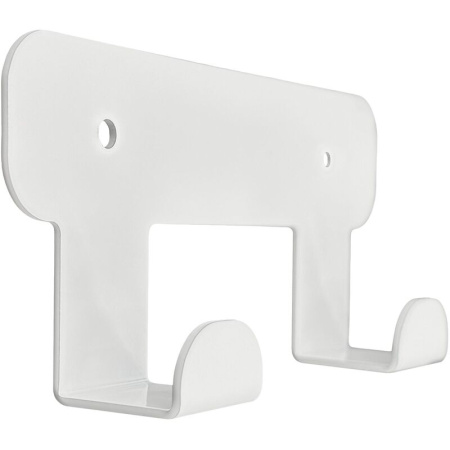 Вешалка настенная H1021W белая (2 крючка)