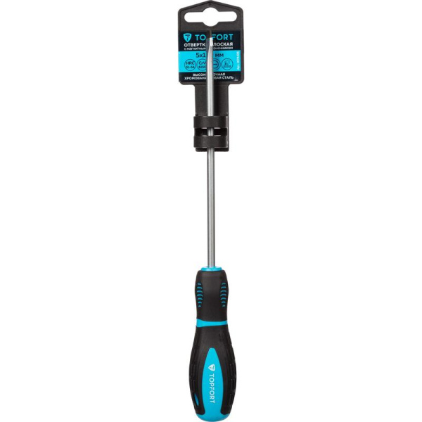 Отвертка Topfort SL5.5 плоская 150 мм