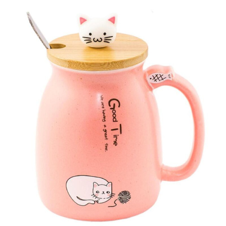 Кружка Эврика Котик с клубком 400 мл