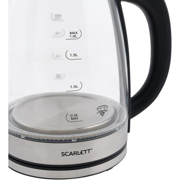 Чайник электрический Scarlett SC-EK27G35 серебристый