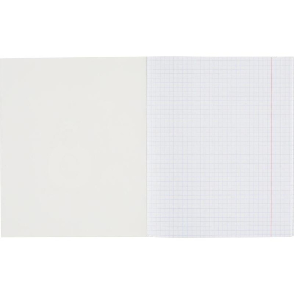 Тетрадь общая Avocat А5 48 листов в клетку на скрепке обложка синяя  ВД-лак