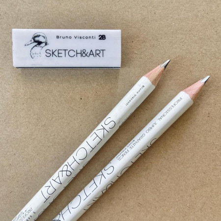 Ластик Sketch&Art каучуковый прямоугольный 58x20х10 мм