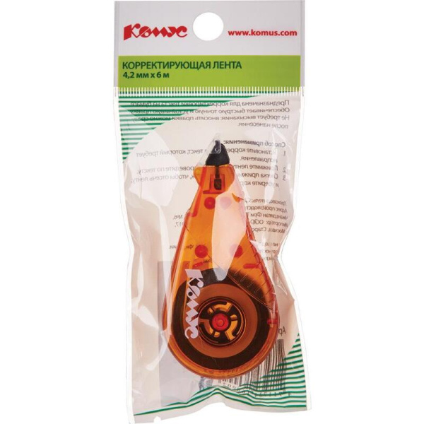 Корректирующая лента Комус 4.2 мм x 6 м