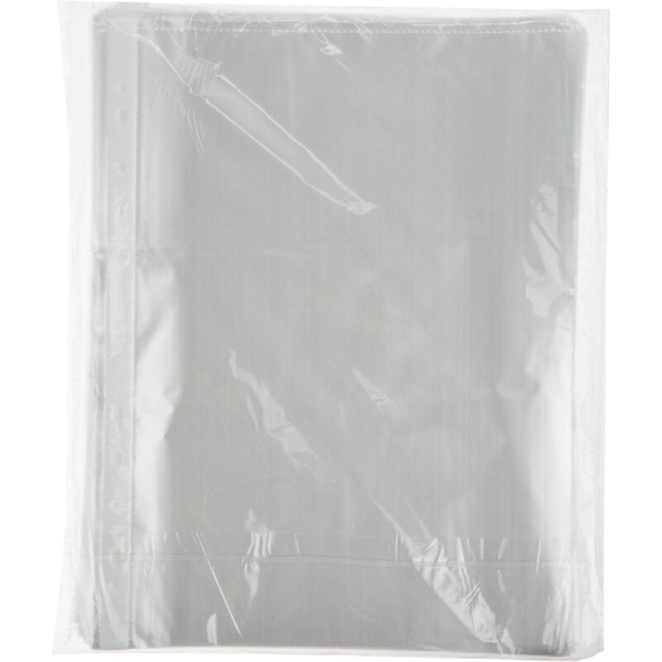 Файл-вкладыш Attache Economy  А4+ 25 мкм прозрачный рифленый 100 штук в  упаковке