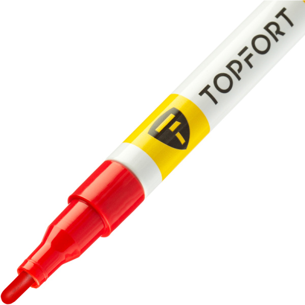 Маркер промышленный TOPFORT Paint для универсальной маркировки красный  (2 мм)