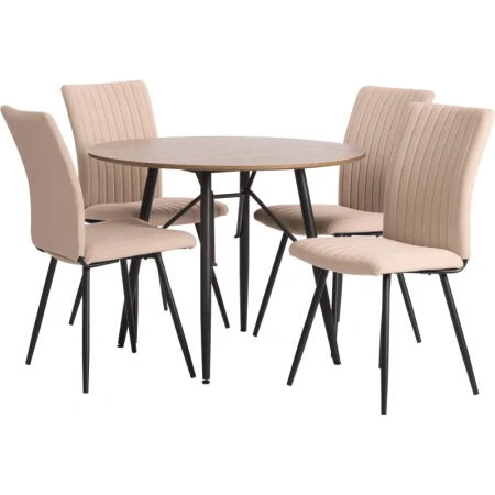 Стул обеденный Комус Мебель Fresno бежевый (ткань, металл)