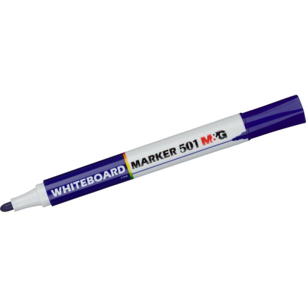 Маркер для белых досок M&G синий (толщина линии 0.7-2.3 мм)  круглый наконечник