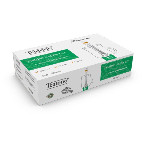 Чай Teatone зеленый с  жасмином 100 стиков