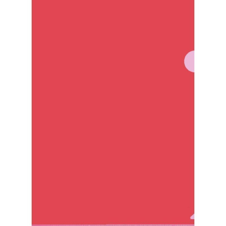 Папка-уголок пластиковая красная 100 мкм (10 штук в упаковке)