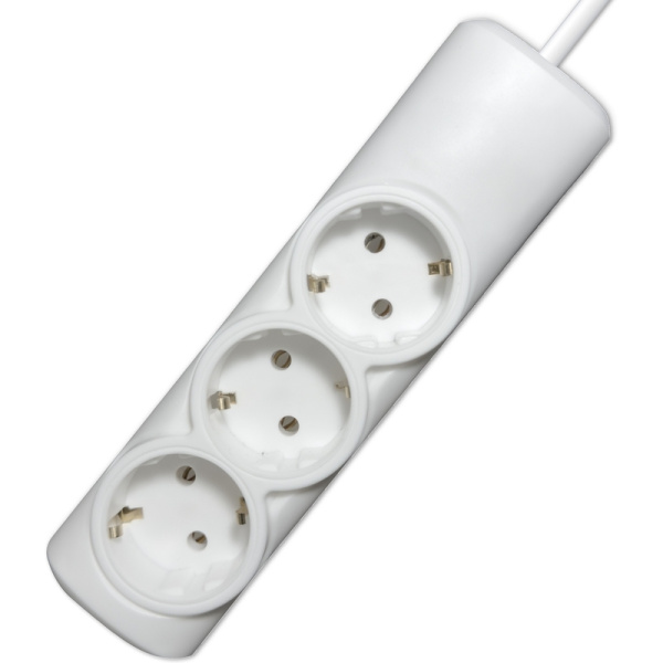 Удлинитель PROGIX PG310 3 розетки 2 м с заземлением белый