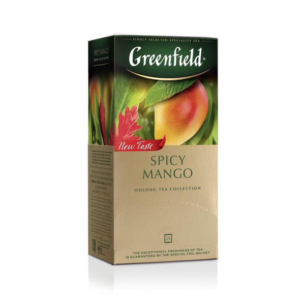 Чай Greenfield Спайси Манго зеленый 25 пакетиков
