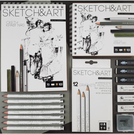 Ластик Sketch&Art каучуковый прямоугольный 58x20х10 мм