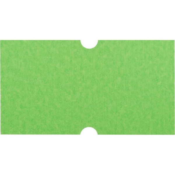 Этикет-лента прямоугольная зеленая 21.5х12 мм (10 рулонов по 1000 этикеток)