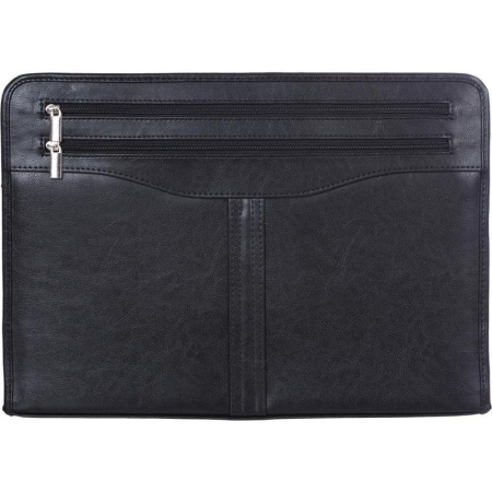 Папка деловая Алекс Гамма из искусственной кожи черного цвета (118/м)