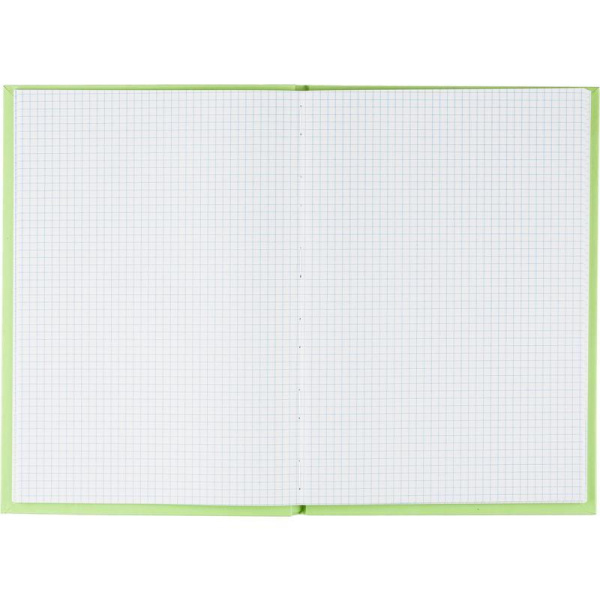 Книга учета 96 листов А4 в клетку на сшивке блок офсет Attache Bright  Сolours (обложка - картон, цвет лайм)