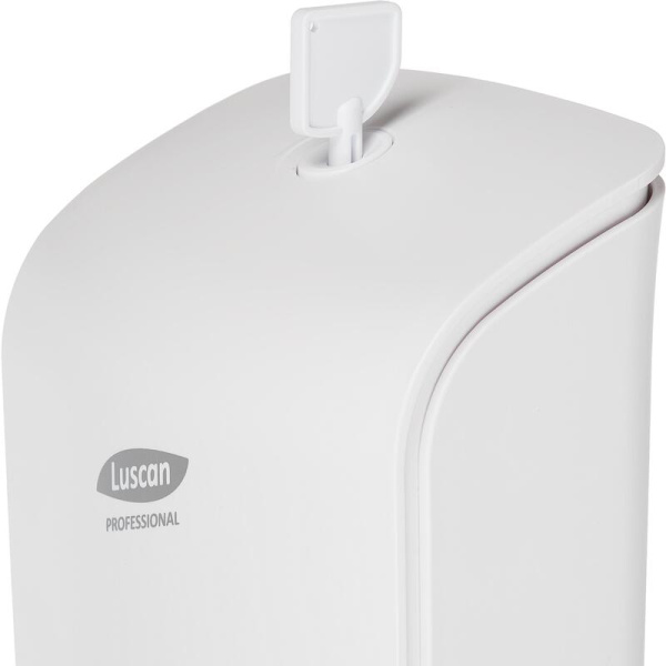 Двухкамерный дозатор для жидкого мыла/геля/шампуня Luscan Professional  Etalon пластиковый белый 2x0,55 л