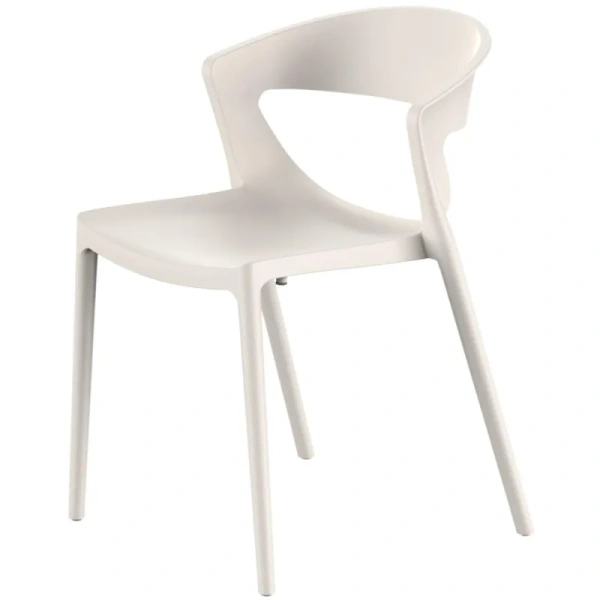Стул обеденный Evok светло-бежевый (пластик)