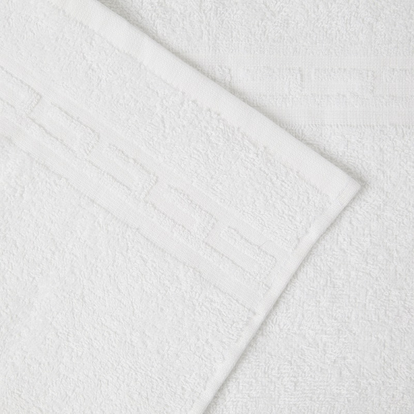 Полотенце махровое Luscan 30х30 см 380 г/кв.м белое 10 штук в упаковке