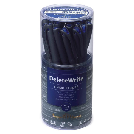 Ручка пиши-стирай неавтоматическая Bruno Visconti DeleteWrite Art Boys синяя (корпус в ассортименте, толщина линии 0.5 мм)