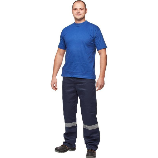 Футболка васильковая короткий рукав 100% хлопок M (44-46)