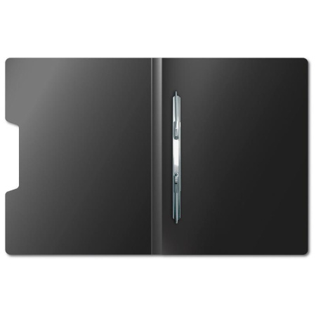 Папка-скоросшиватель с пружинным механизмом Attache Digital черная 0.45 мм