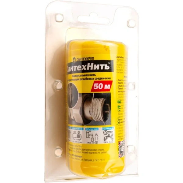 Нить для герметизации резьбы Сантехкреп СантехНить 50 м (СТН50)