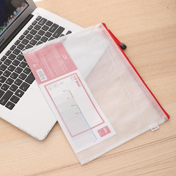 Папка-конверт на молнии Deli А4 230 мкм