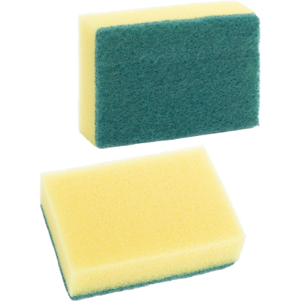 Губки для мытья посуды Donna-Bella 96x64x27 мм 5 штук в упаковке  разноцветные