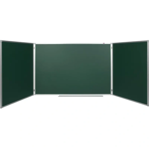 Доска магнитно-меловая Attache Classic 100х300 см зеленая трехсекционная  с лаковым покрытием